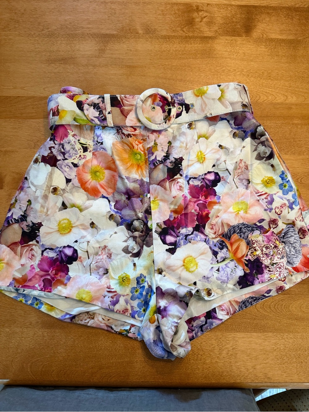 Zimmermann Prima High-Waist Belted Women’s Shorts silk - Zimmermann size 1